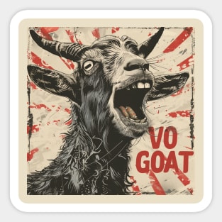 Go Vote Vo Goat Sticker